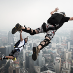 B.A.S.E jumping
